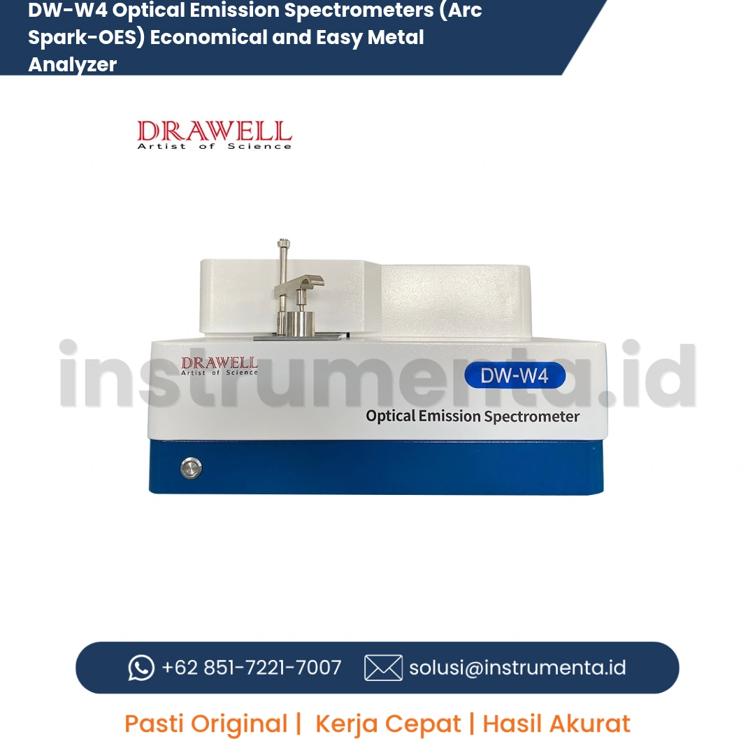 Jual Optical Emission Spectrometer Drawell DW-W4 Arc/Spark OES Metal Analyzer Distributor Resmi Ready Stock
